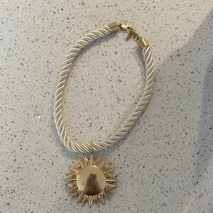 Zara Gold Sun Pendant Necklace